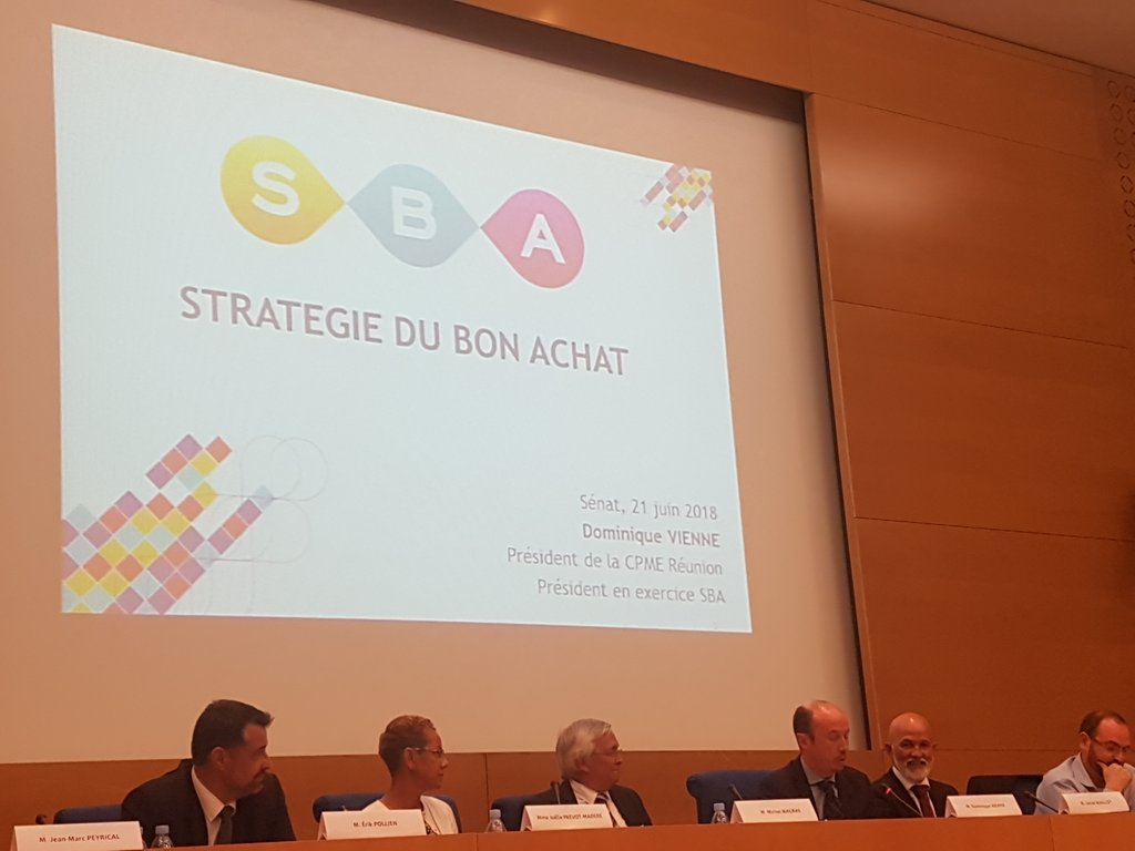 Dominique Vienne Pt de la CPME de la Réunion présente la Stratégie du Bon Achat pour que les PME accèdent à la commande publique.