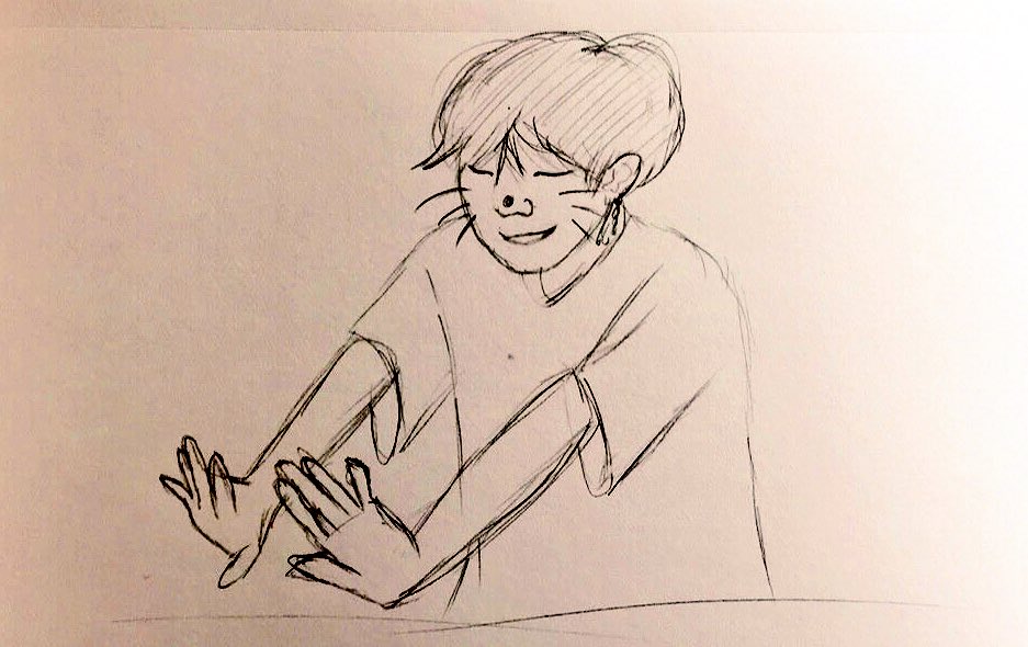 seokseas's tweet photo. lil meow meow had to take a quick stretch 🐱🐾🐾 https://t.co/h7IbeMnrTK