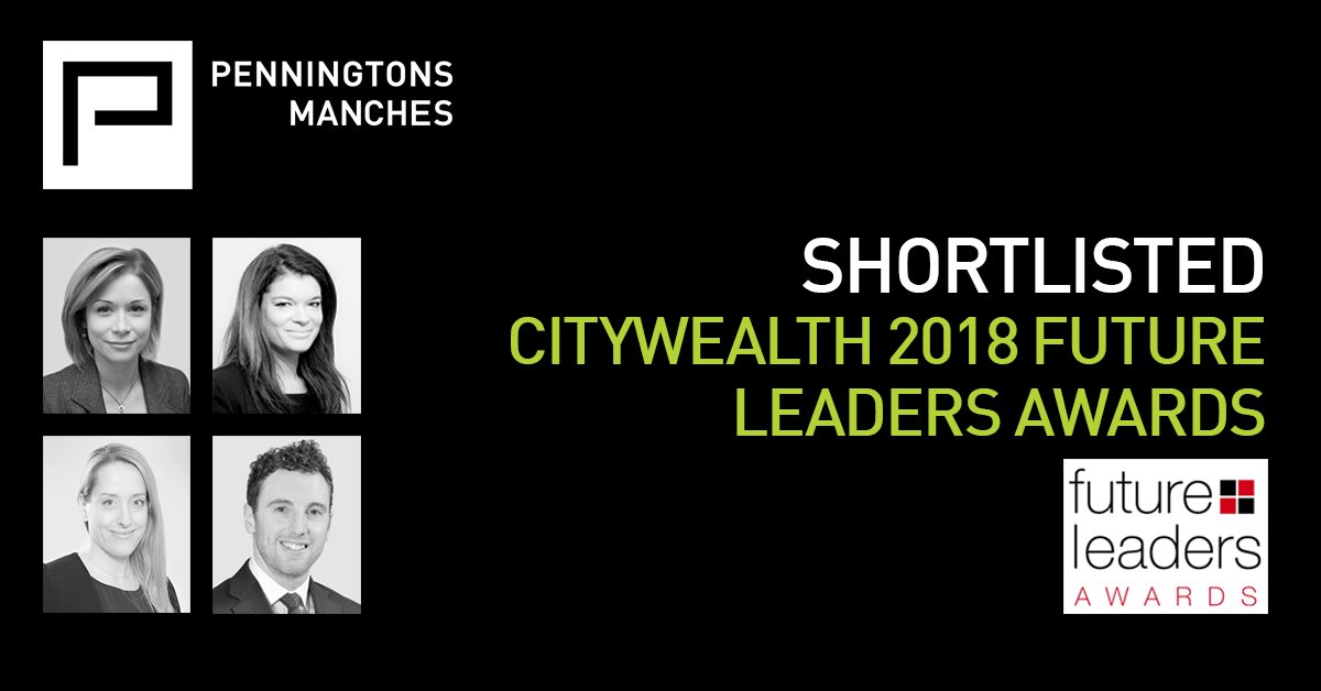 Penningtonslaw's tweet image. Four members of our private wealth group have been shortlisted in this year's @Citywealth future leaders awards: goo.gl/5J5V2Y - well done to all!