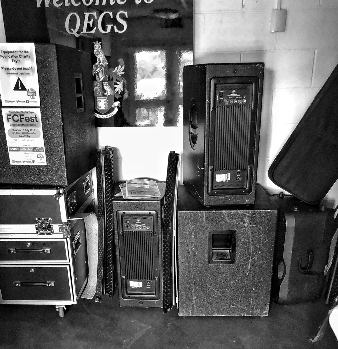 FCF2019's tweet photo. Yesterday our Sound and Light team spent the day testing and transporting the equipment in preparation for #FCFest! Not long to go now! Come along on Sunday 1st July 1-6pm at the QEGS Gamesfield. Click here for more info- https://t.co/I0NMbsKfLf #FCF2018 https://t.co/LHEvbiWvnc