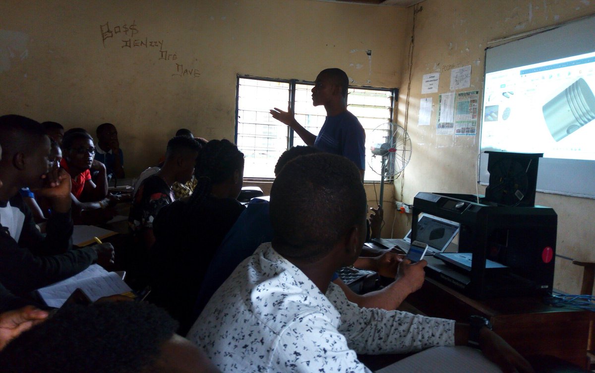 Clinton_Obioha's tweet photo. It was a remarkable seminar as YTF 3dAfrica team made a dynamic impact on students of mechanical engineering department Imsu.
@YouthForTech https://t.co/T1YA3JtBCO