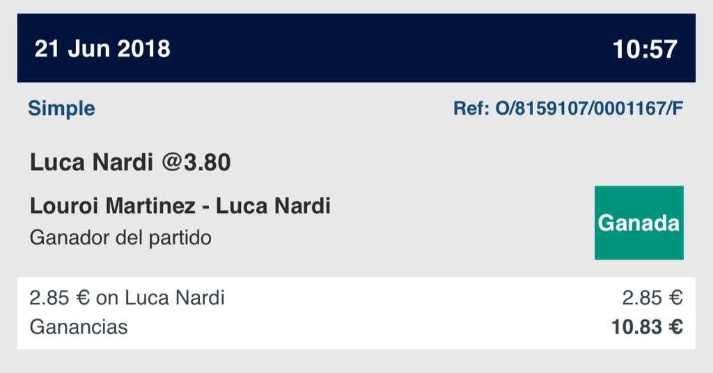 bet_sur's tweet photo. @NowiPicks @4 Q pena las limitaciones.... gracias por compartirlo con tod@ss!!!!! Piensa en verde!!!💶 https://t.co/q7JVy2A6fp