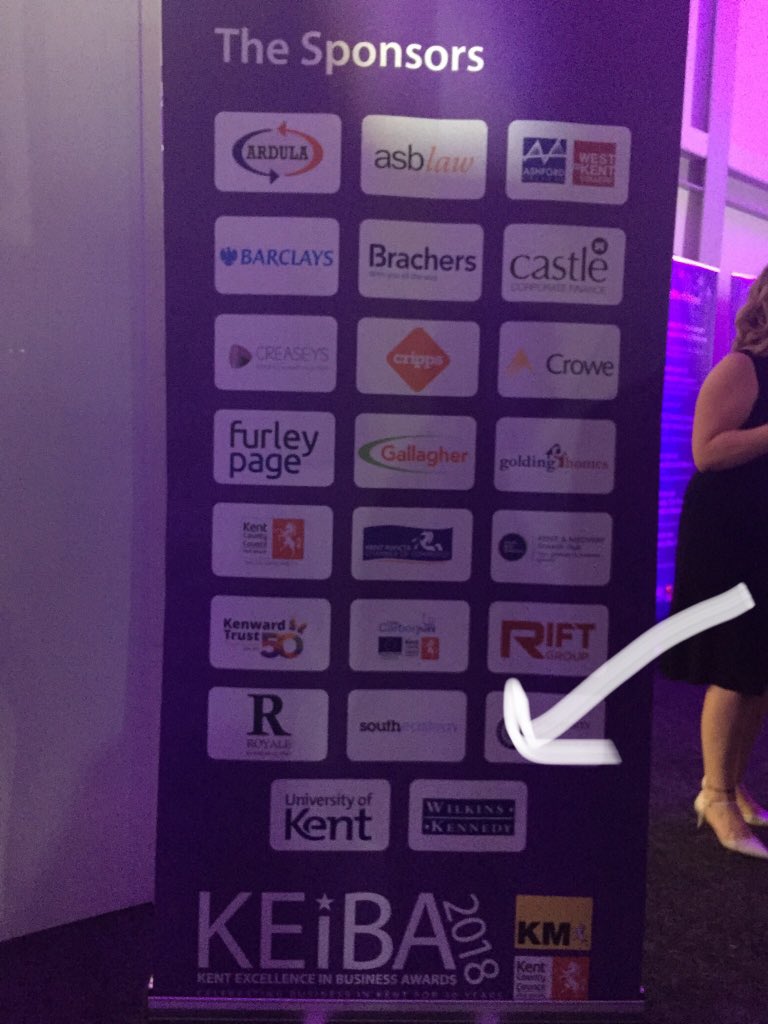 AVerityAndrews's tweet photo. Pleased to be sponsoring Large Business of the Year Award @wilkinskennedy 🎉 congratulations to everyone involved #keiba2018 https://t.co/3HmHJWRrqK