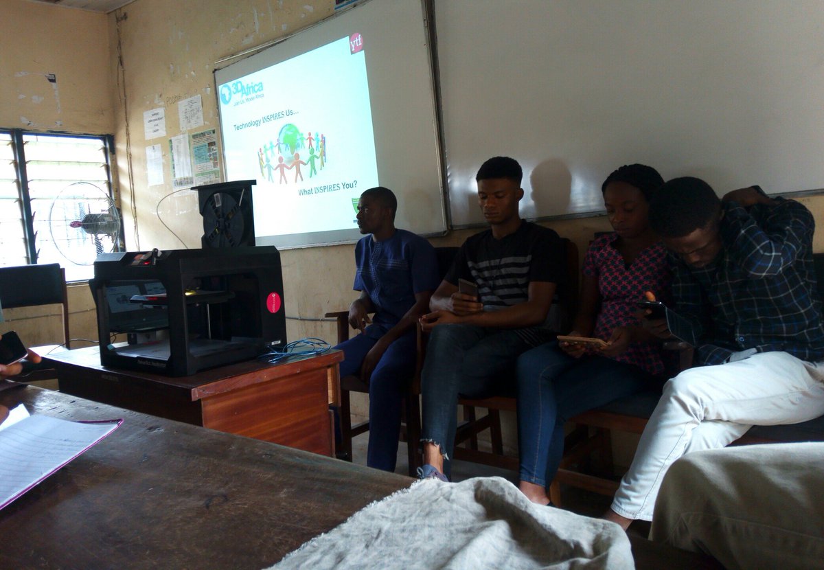 Clinton_Obioha's tweet photo. It was a remarkable seminar as YTF 3dAfrica team made a dynamic impact on students of mechanical engineering department Imsu.
@YouthForTech https://t.co/T1YA3JtBCO