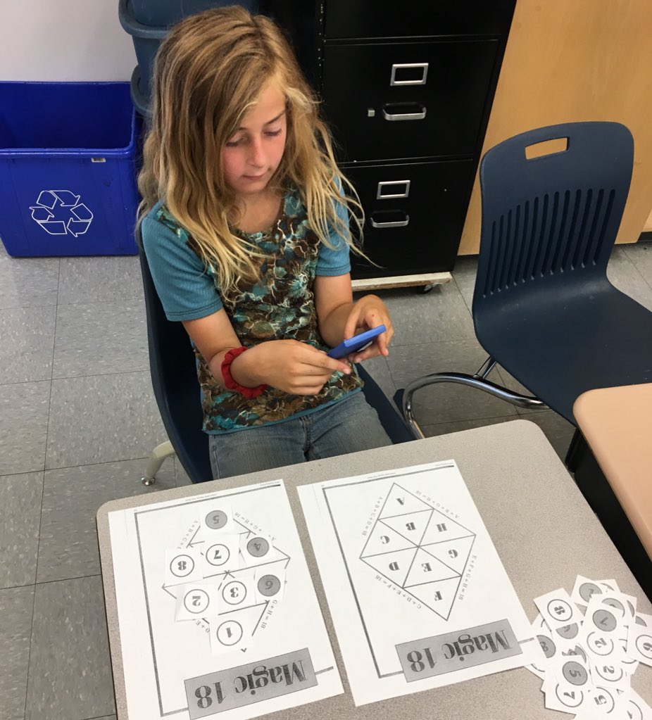 plpgr3's tweet photo. Last math stations of the school year. Lots of fun number puzzles to solve using addition and strategy. https://t.co/a8qsDuVfe6