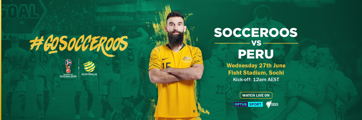 Header for <a href="/Socceroos/">CommBank Socceroos</a> and their final Pool match against Peru!
Project: behance.net/gallery/591456…
`
Please LIKE and RETWEET if you enjoyed this design
<a href="/FFA/">Football Aus</a> | <a href="/jedinak_mile/">Mile Jedinak</a> )