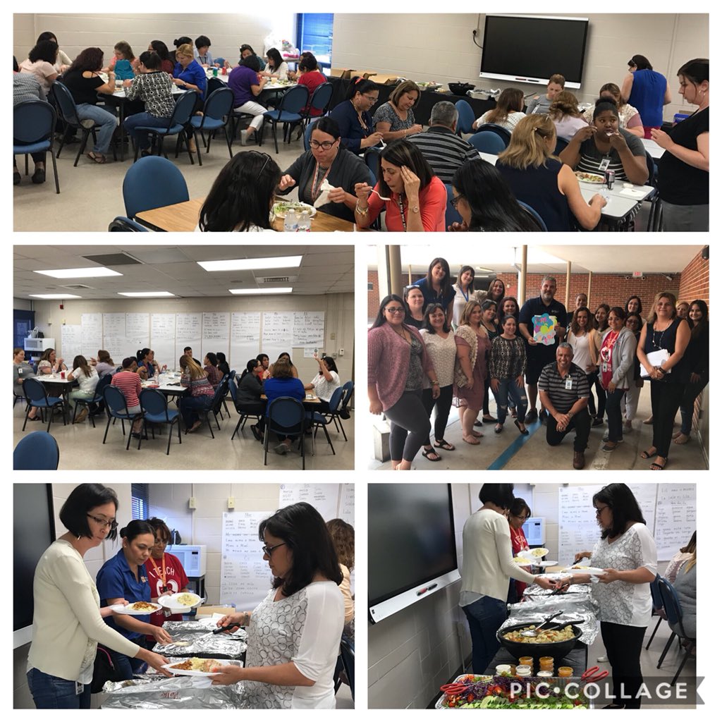 JanineOCPS's tweet photo. Enjoying a delicious lunch after a really productive morning 🍽. Two-way Dual Language, Bilingual and World Languages Pre Planning Week @OCPS_MSES https://t.co/TciUfny92l