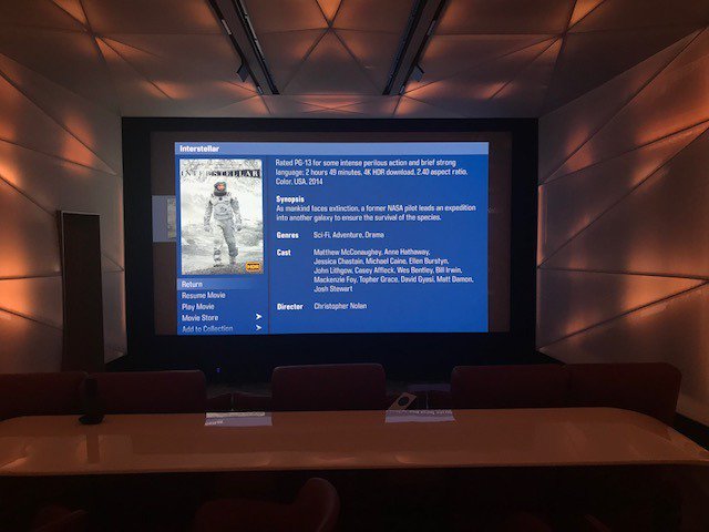 StewartFilmscrn's tweet photo. Screen: 18’ wide StudioTek 100 Director’s Choice – ✔️
Projector: Barco Prometheus – ✔️ 
Audio: Meyer Sound and Dolby ATMOS – ✔️ 
Now sit back and relax with Conner and Robert. 
https://t.co/aj1TunyrGL 
#HomeTheater #DirectorsChoice #StewartFilmscreen #TheScreenMatters https://t.co/P1TjtxeNkJ