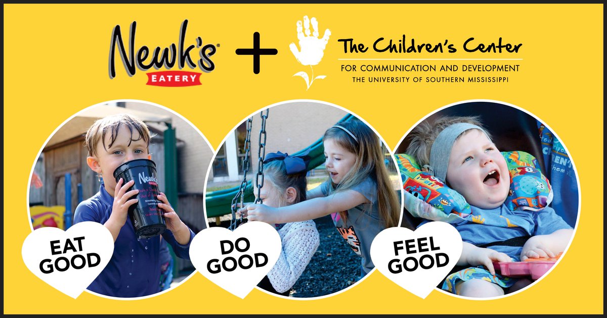 Join us NOW at <a href="/Newks/">Newk's Eatery</a> for Third Thursday! From 11am - 1pm 10% of the profits go to The Children's Center!