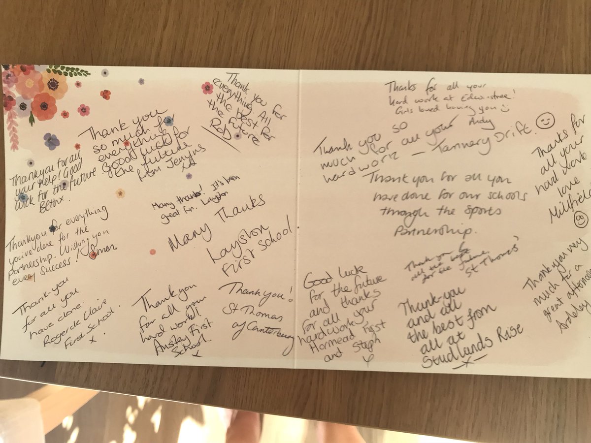 NEHSSP's tweet photo. Chuffed to bits with my lovely flowers and card from our schools in the Partnership ☺️Thankyou everyone xx https://t.co/nDKDUimLPi