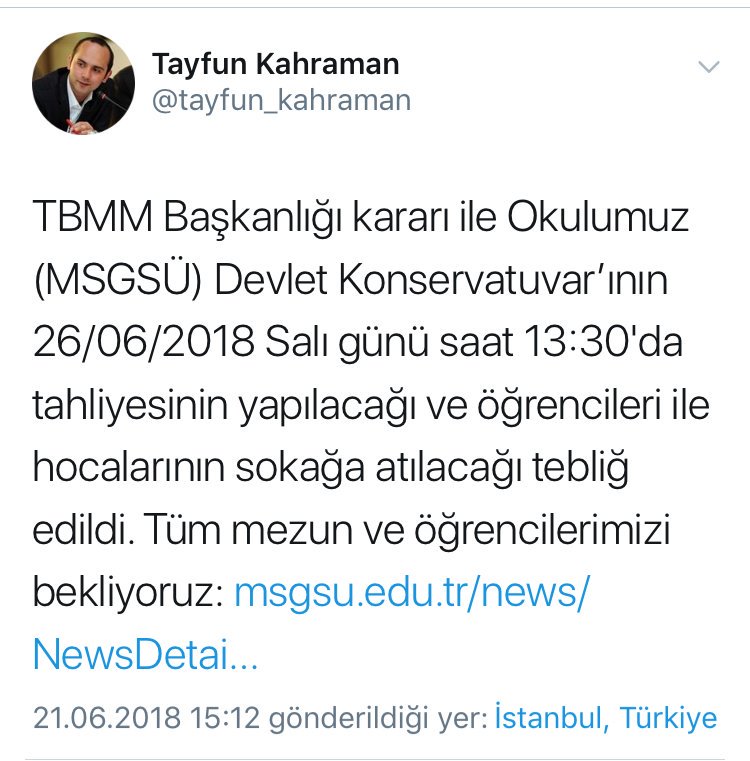 #MSGSÜ Salı günü saat 13.30'da tüm mezun, öğrenci, hoca ve çalışanları fakülte önüne bekliyor.
#MSGSÜyeDokunma
#MSGSÜYalnızDeğildir