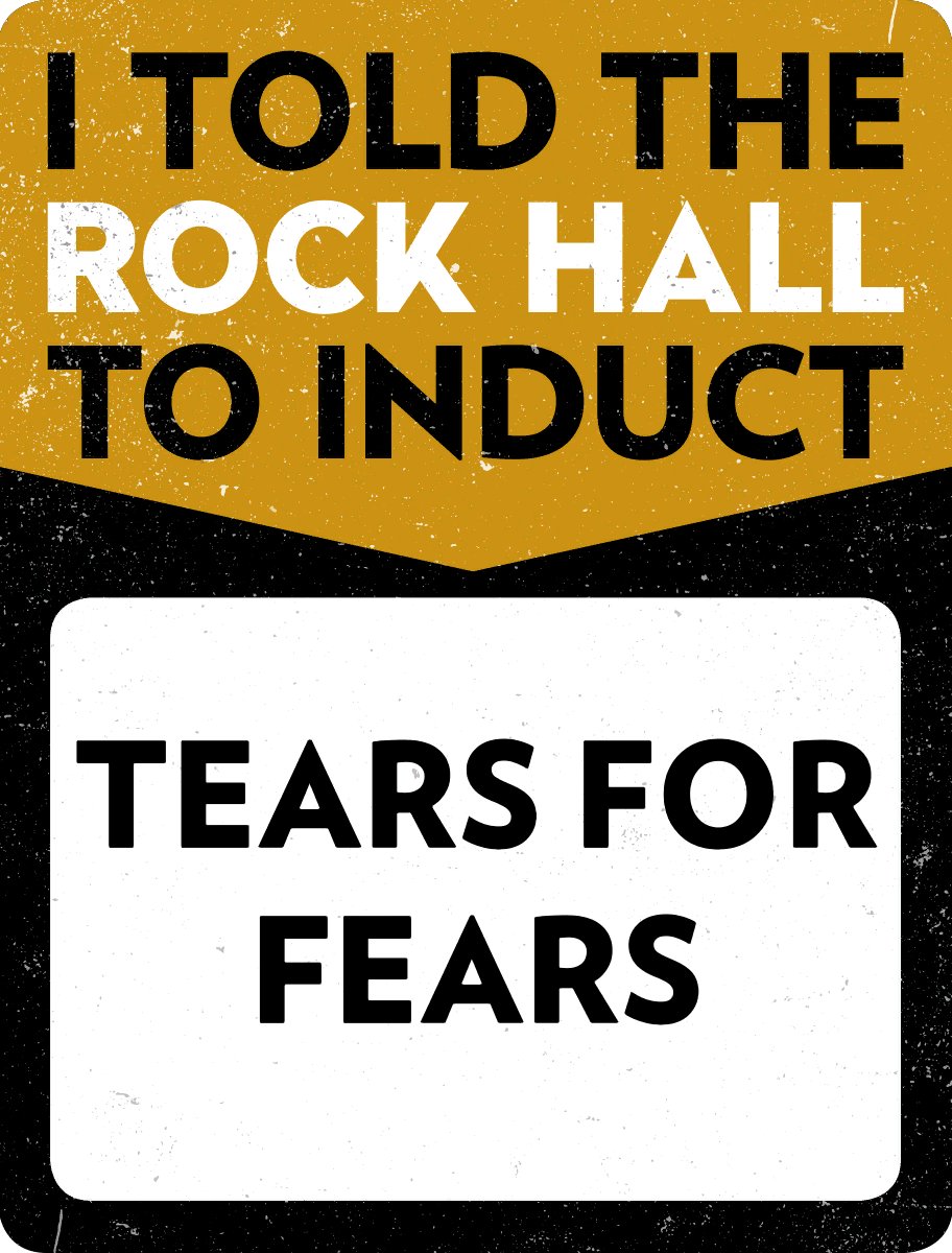 punkalibra's tweet photo. Go to the Rock n Roll Hall of Fame and vote!! @rockhall @tearsforfears @curtsmith https://t.co/bHvShgaXSh