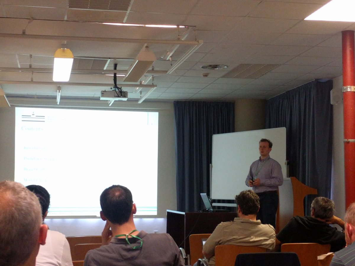 SPIN_2018's tweet photo. #spin_2018 "A Branching Time Variant of CaRet" presented by Jens Oliver Gutsfeld https://t.co/JWRRnMytQV
