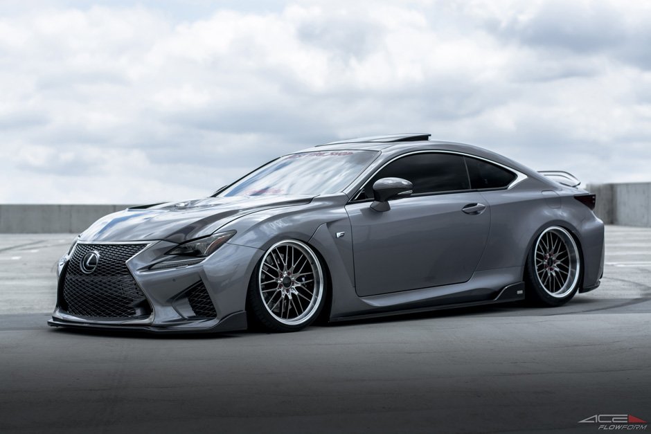 AceAlloyWheel's tweet photo. Bagged Lexus RCF with 20" staggered Ace Flowform AFF04 in Black Chrome w/ Machined Lip! #lexus #lexusrcf #rcf #acealloywheels #aceflowform #airlift #lifeonair https://t.co/ZtjjQZB5LJ
