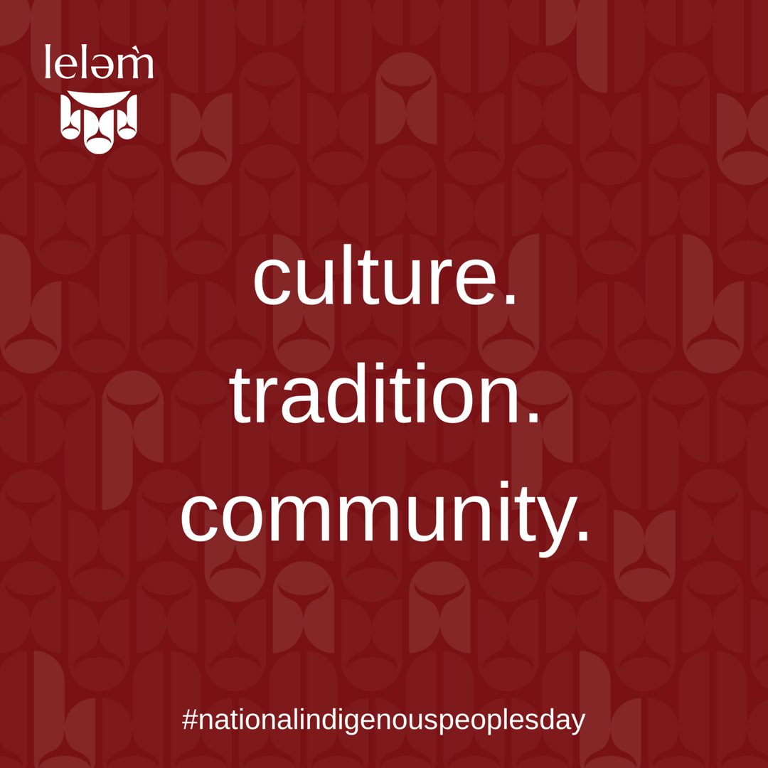 Today is #NationalIndigenousPeoplesDay! We are proud to honor and share the rich culture and traditions of #indigenous people today, and every day. Together we build our community and create a brighter future for our children and grandchildren. #Celebrate #lelemLiving #Musqueam