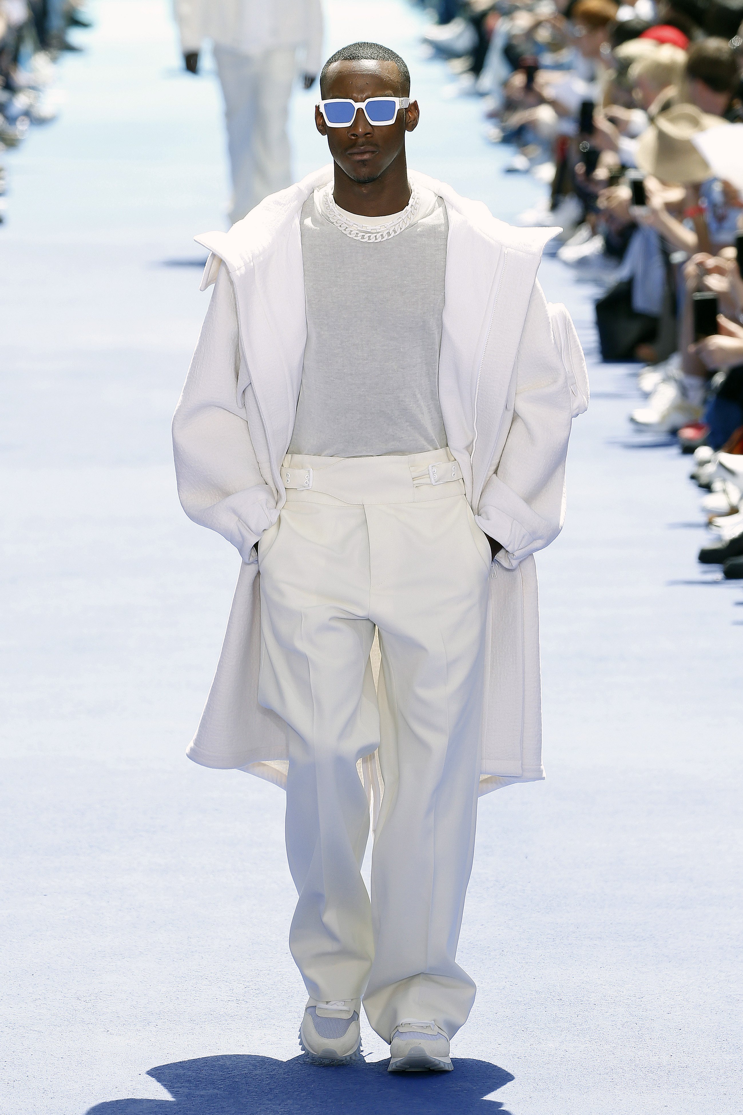 Pigeons & Planes on X: Kid Cudi, Steve Lacy, Playboi Carti, and Octavian  all walked in Virgil Abloh's first Louis Vuitton show in Paris today ✨   / X