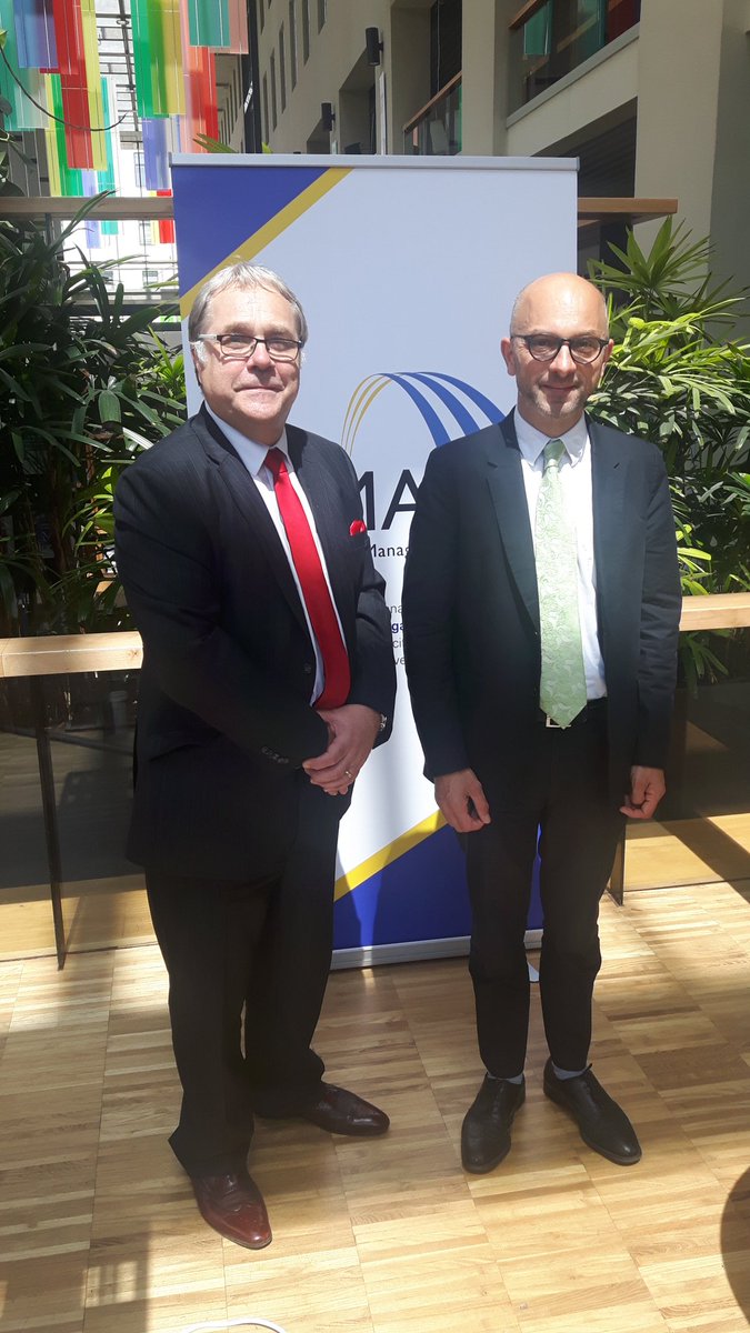 EHMAinfo's tweet photo. > We're happy to announce our new Chair for the #EHMA Health Management #ProgrammeDirectors Group <

Congratulations to Dr. Stephen Brookes @smbrookes, Senior Fellow at @OfficialUoM and huge thanks to our former Chair Dr. Elly Breedveld, @erasmusuni!

#EHMA2018 #MakingItHappen https://t.co/nIm5Hsz3Oi