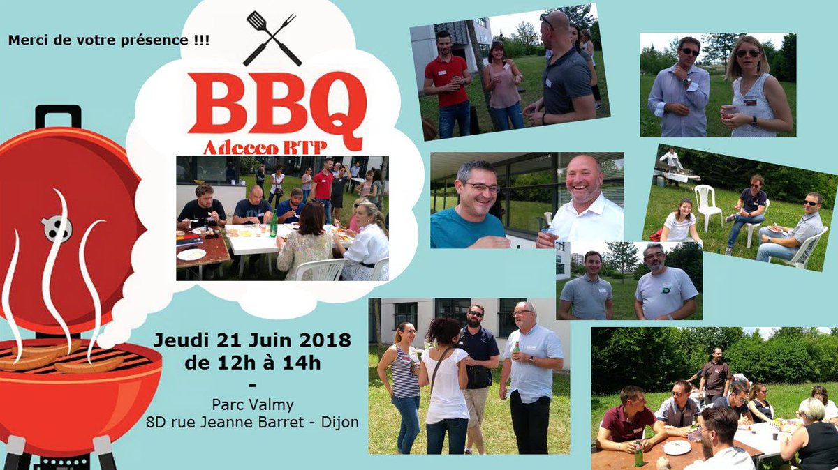 BBQ Adecco BTP Dijo, super ambiance avec une cinquantaine de clients du BTP @ADECCODIJONBTP <a href="/YNycolas/">Yann Nicolas</a> <a href="/OlivierBurello/">Olivier Burello</a>