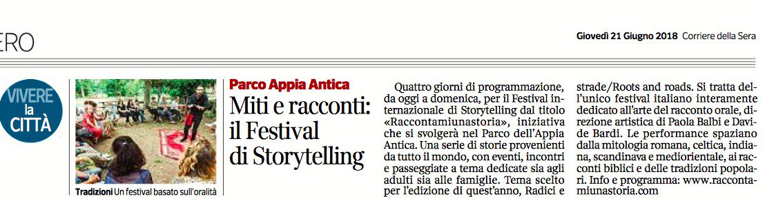 Raccontamiunast's tweet photo. Tra gli appuntamenti da non perdere del weekend c’è anche lo #storytellingfestival18! A tra poco! @parcoappia https://t.co/5UVWMK00wF