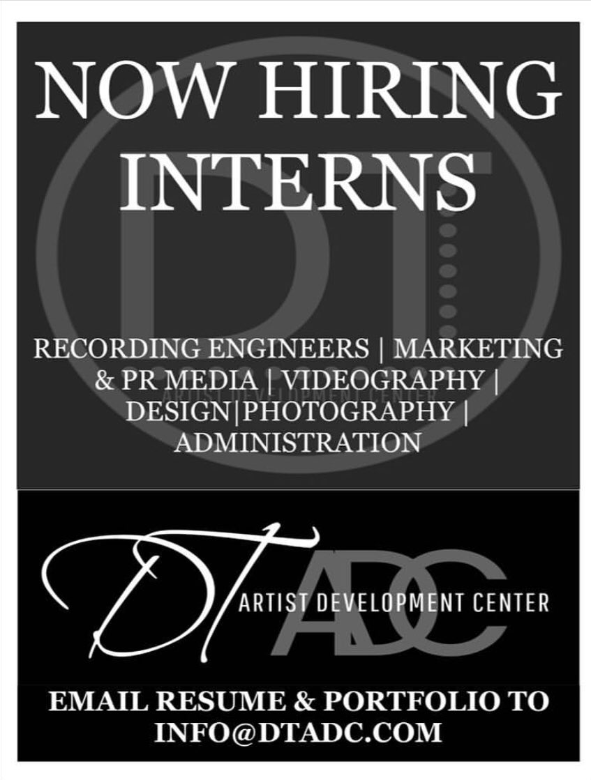 Now Hiring Interns and part time/full time #audioengineers
#videographers 
#photographers
#danceinstructors
#yogainstructors
#producers
#musicinstructors 
@mediatechhtx @uofhouston @fullsail @riceuniversity @pvamu @art_institutes  @abc13houston @AJMMHTX @MLB_Productions