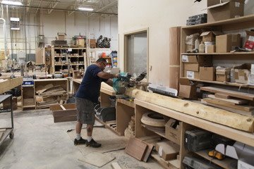 shuffleboard's tweet photo. When you make high-quality #shuffleboards, you have to have a high-quality #team! We couldn't do what we do without our awesome crew 😎 This is Jose, hard at work on a project!
#shuffleboard #qualityteam #michiganmade #americanmade #handcrafted #woodwork #qualitygames https://t.co/uMspBVXzFY