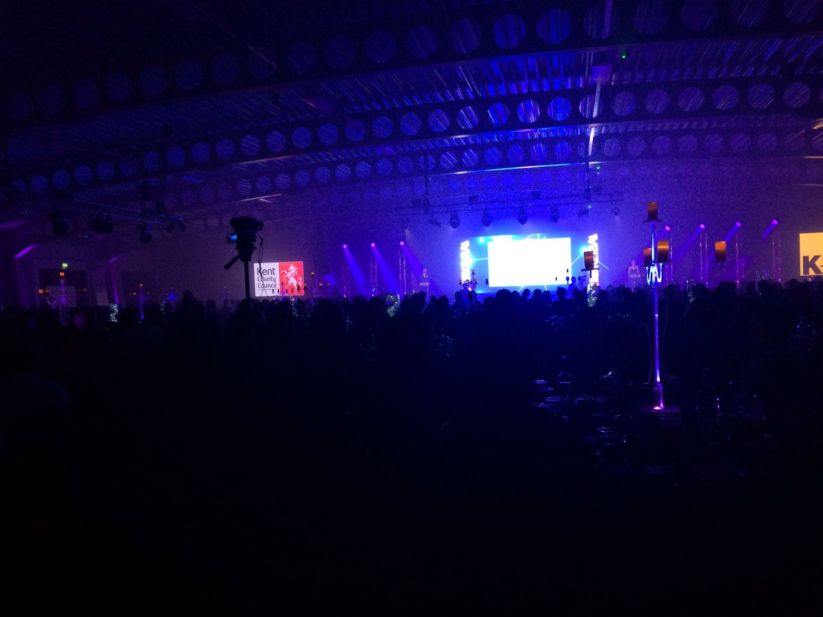 pillorybarn's tweet photo. Our hosts Rob Wills and Laura Crockett from @kmfmofficial are on stage! Let's get this show started #KEiBA2018 https://t.co/9uMuhnDlBP