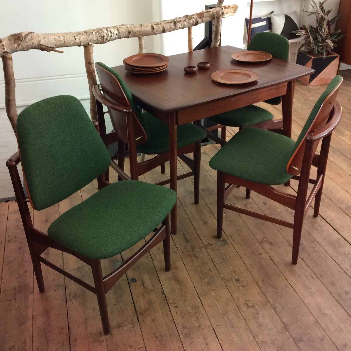 forestlondon's tweet photo. Beautiful new upholstery &amp; a fresh coat of Danish Oil for these stunning dining chairs. In store &amp; online now. ♡ https://t.co/WH3Uil1EW8