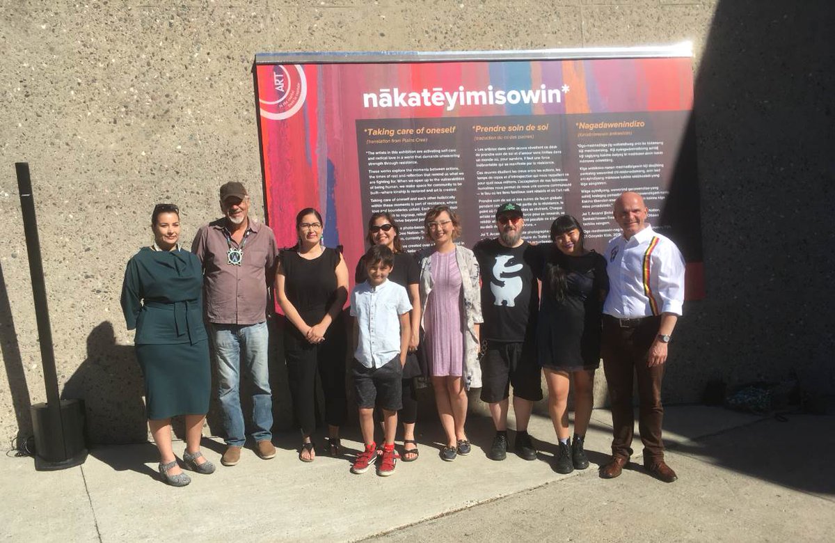 NCC_CCN's tweet photo. The new Indigenous art exhibit “Nākatēyimisowin – Taking care of oneself” is open to the public until fall 2019. Discover it in the pedestrian tunnel under Wellington Street near the Portage Bridge. @capital_exp #MyOttawa #Outouaisfun #NIPD https://t.co/fg8Ad2rd52