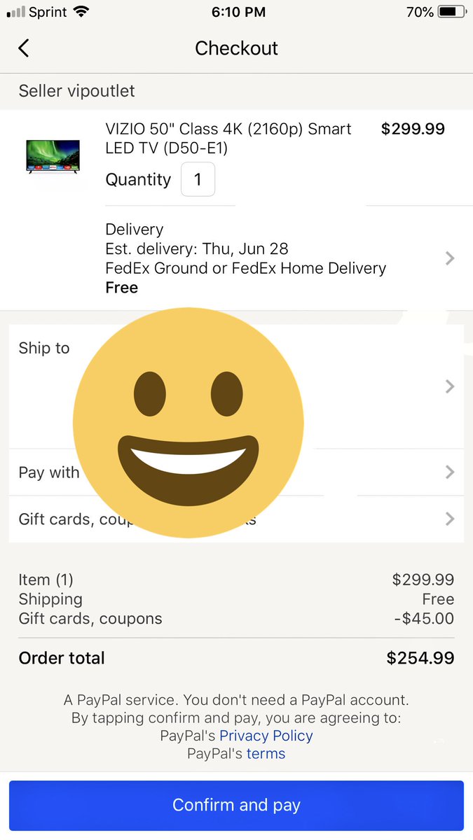 KicksCarolina's tweet photo. Good deal on 50 inch tv @QuanFlix_ @FatKidDeals @cincinnatisole @RetailTuesday https://t.co/KF8uFwu1qb