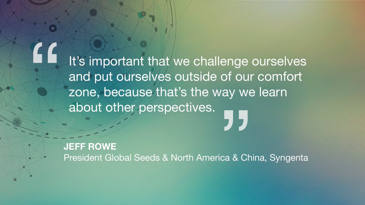 SyngentaUS's tweet photo. Changing mindsets challenges us to step outside our comfort zone to learn about others. #CCsummit2018 https://t.co/Ze9qo250o8
