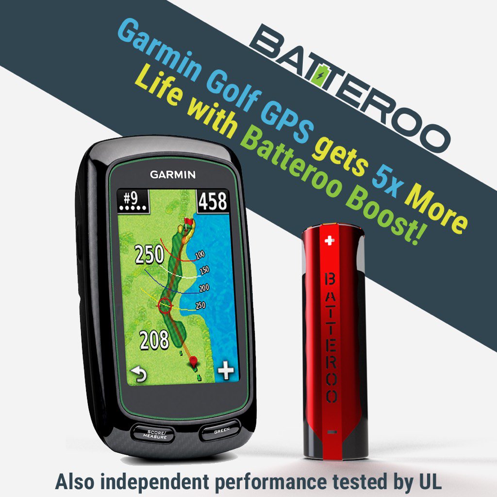 Garmin Golf GPS gets 5X More Battery Life with Batteroo Boost. You can get 5X too, Order Yours Today! sb.gl/2EHeYU6