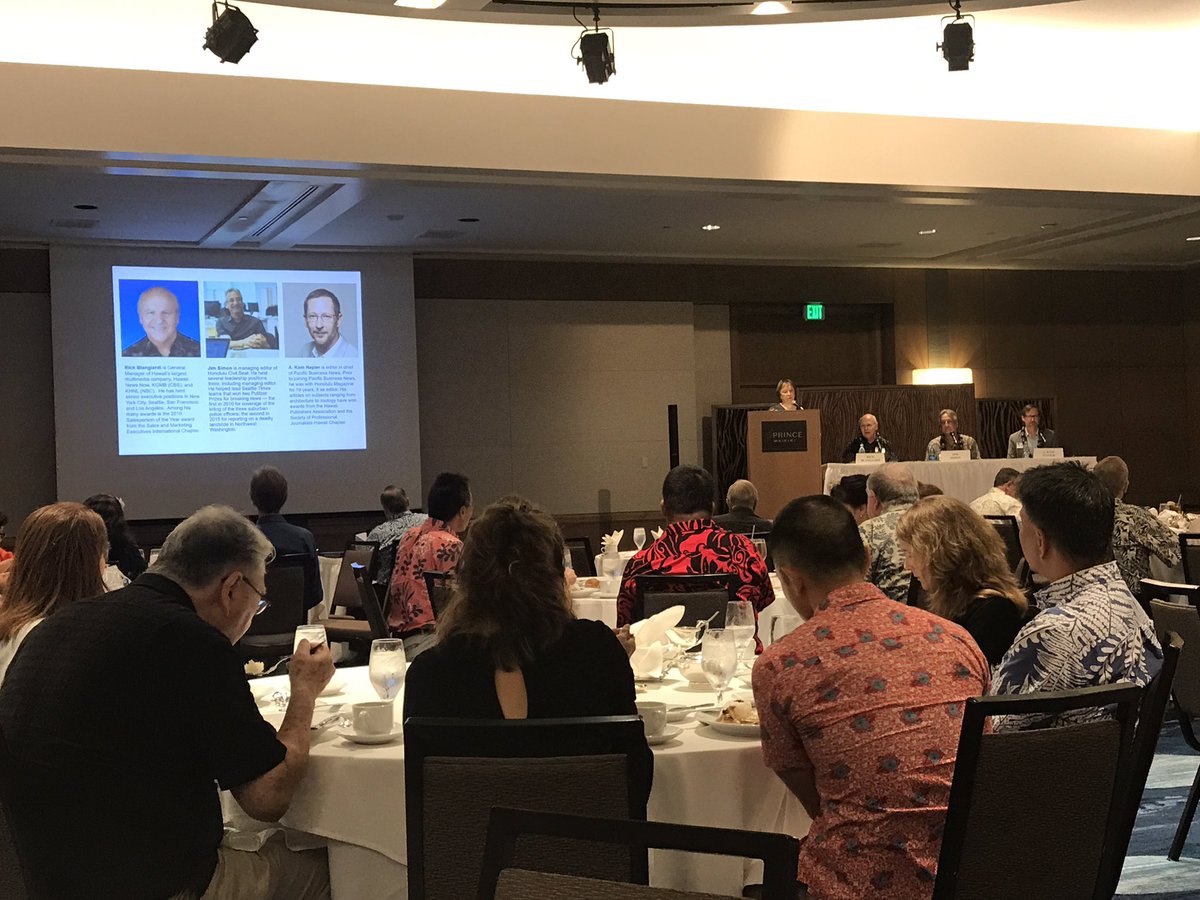 HSBP_808's tweet photo. Excited to hear from Hawaii News Now, Pacific Business News and Honolulu Civil Beat about the timely topic of "fake news." #HSBP https://t.co/lyyAW1Zm0B