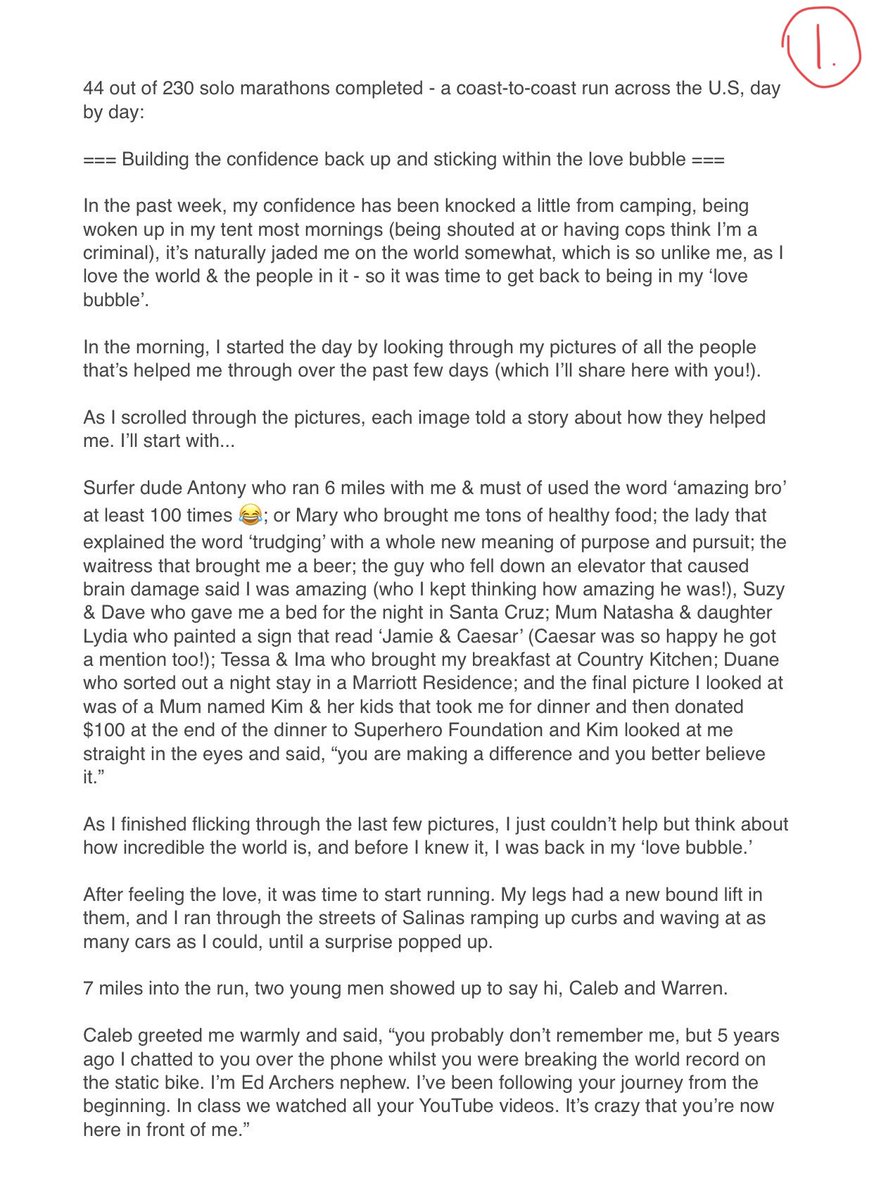 MrJamieMcDonald's tweet image. 44 out of 230 solo marathons completed - a coast-to-coast run across the U.S, day by day:

= Building the confidence back up and sticking within the love bubble =

Read images for blog. 📖

Though I feel a little jaded, our world really is incredible.

#SuperUSrun 🇺🇸🏃