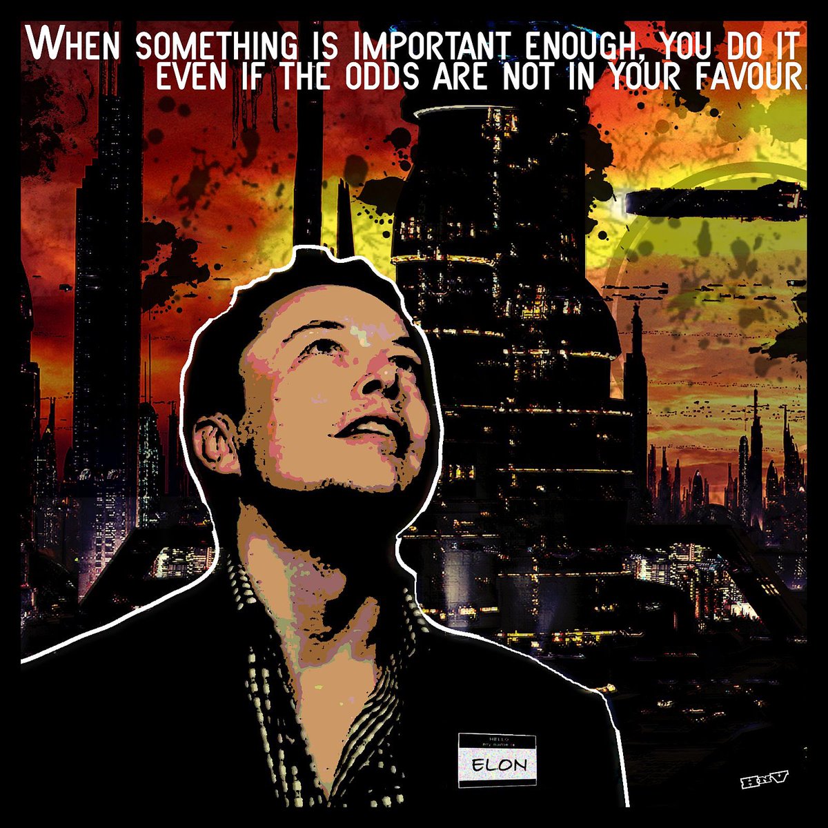hnvinspired's tweet photo. "When something is important enough, you do it even if the odds are not in your favour." - @elonmusk 
#motivation #inspiringquotes #startup #startuplife #wisdom #quotes #heroesnvillains #art https://t.co/7WP8QwLAop