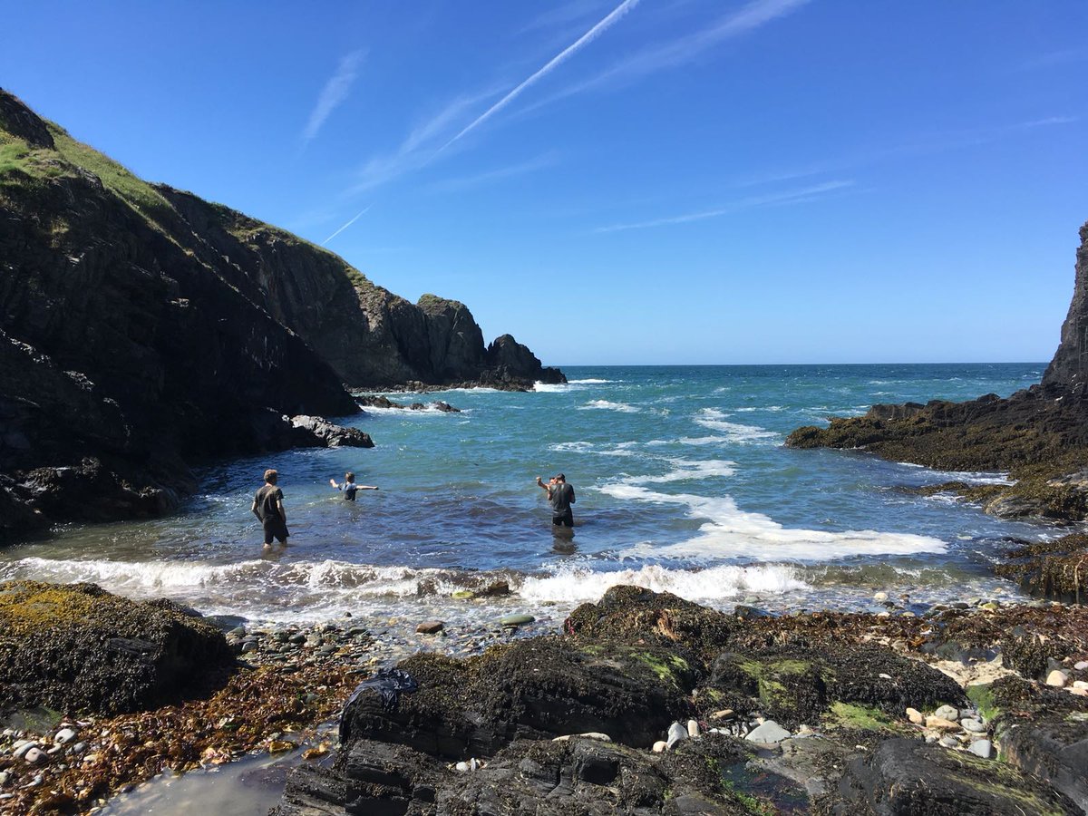 RT TYFAdventure "There is no better way to wash the mud off than a quick dip in the sea during the #mudrun today with _Ludgrove #tyfschools #getoutside TYFGuides #Pembrokeshire #findyourepic #YearoftheSea "