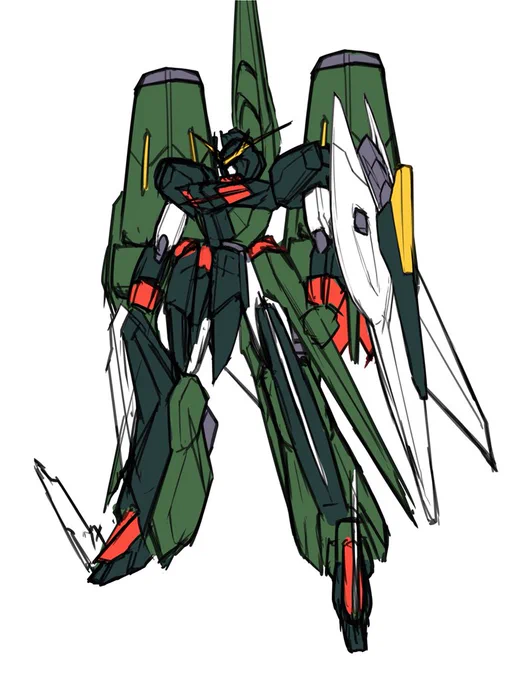 これから描こうとしているガンダムのラフたちです 