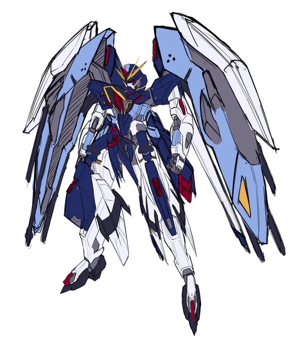 これから描こうとしているガンダムのラフたちです 
