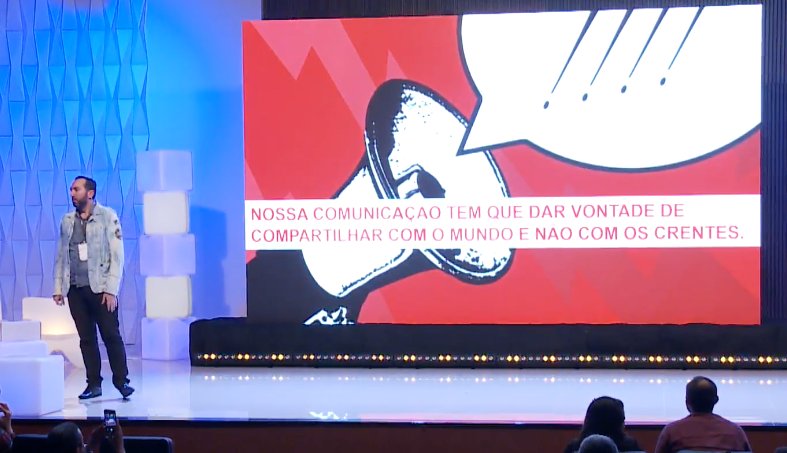 Nossa comunicação tem que dar vontade de compartilhar com o mundo e não com os crentes. Christovam Bluhm Jr no #GAiNDSA  #GAiN2018