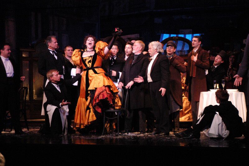 HeldenMommy's tweet photo. #TBT #ThrowbackThursday @PittsburghOpera 2003  - Yes, here is proof that I once sang Musetta.  LOL! https://t.co/bG1GgUsWJQ