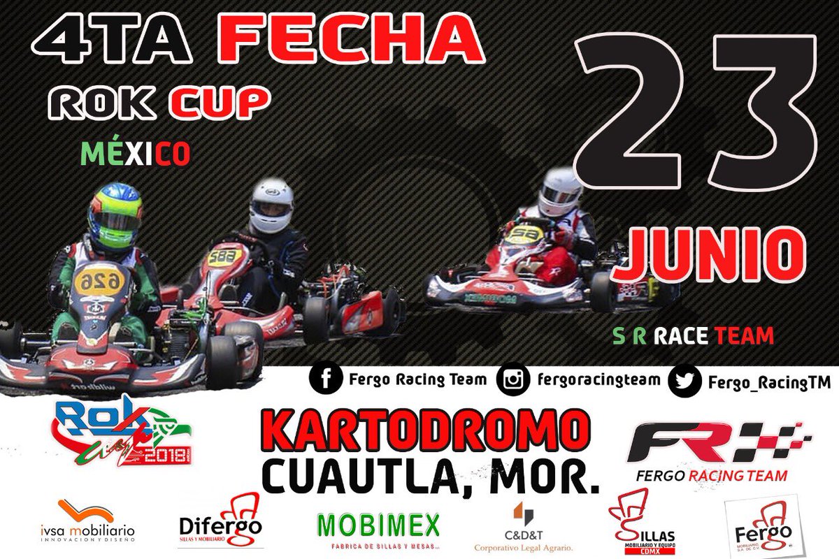 Fergo_RacingTM's tweet photo. Todo listo para la 4ta Fecha de #RokCupMexico , ven y apoya a nuestros pilotos en #KartodromoCuautla https://t.co/G1ua6ZmtvG