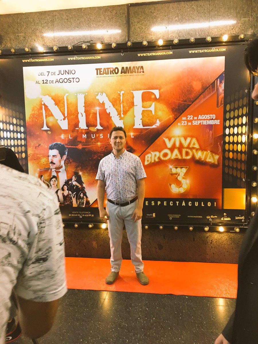 #estreno #nine <a href="/musicalnine/">Nine, El Musical</a> @MarceCoachVocal #teatromusical <a href="/teatroamaya/">Teatro Amaya</a> <a href="/RokoOficial/">ROKO</a> #show