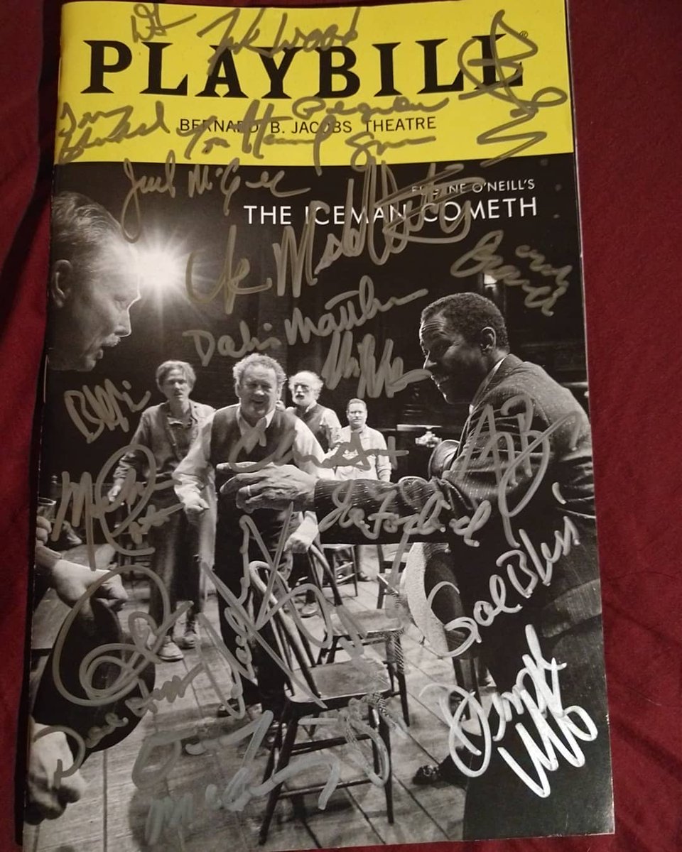 icemancomethbwy's tweet photo. That's one good looking playbill 🙌 ✨ #IcemanComethBway https://t.co/4IjaHnnXGg