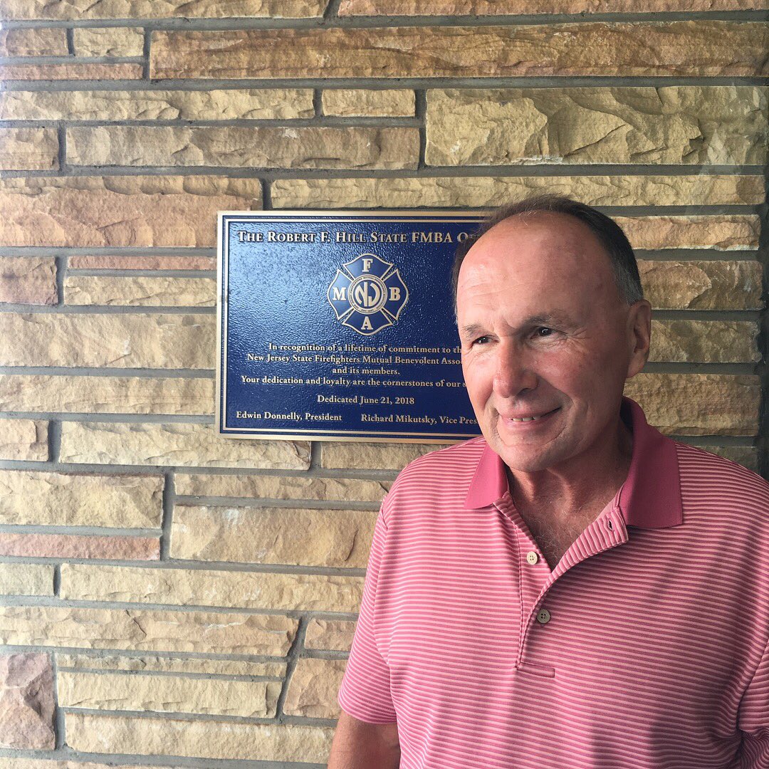 NJFMBAFallen5K's tweet photo. Today the @njfmba honored our own @bobhill50 with the dedication of The Robert F Hill State FMBA Office. No one is more deserving!!
.
#inremembranceofourfallenbrothers #njfmba #bobhill #therobertfhillstatefmbabuilding https://t.co/A4GhmYzLCR
