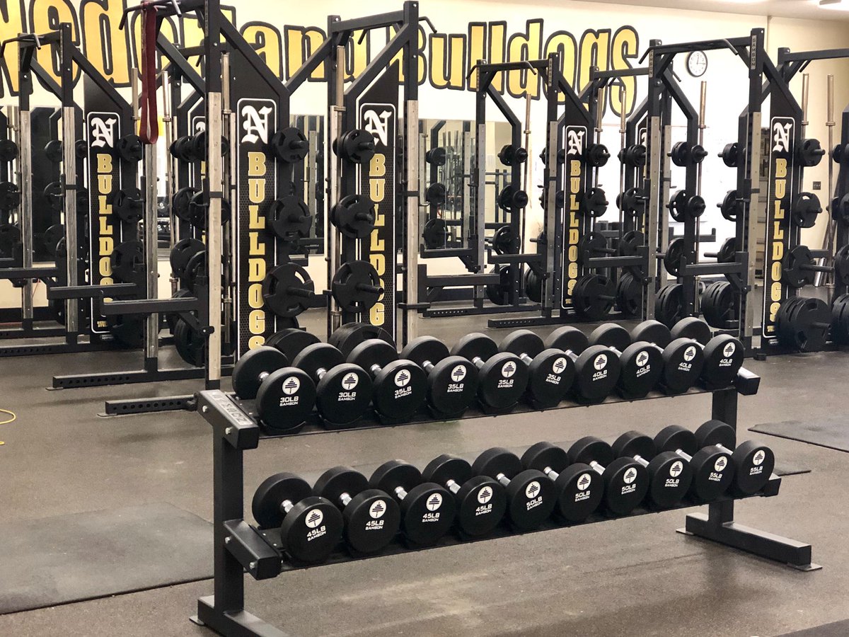 SAMSON_EQ's tweet image. Our friends at Nederland High School now have new Samson DB’s!  Room is looking sharp guys! #samsonstrong #samsoneq #since76 #samson76 #fitness #olympiclifting #custom #innovation