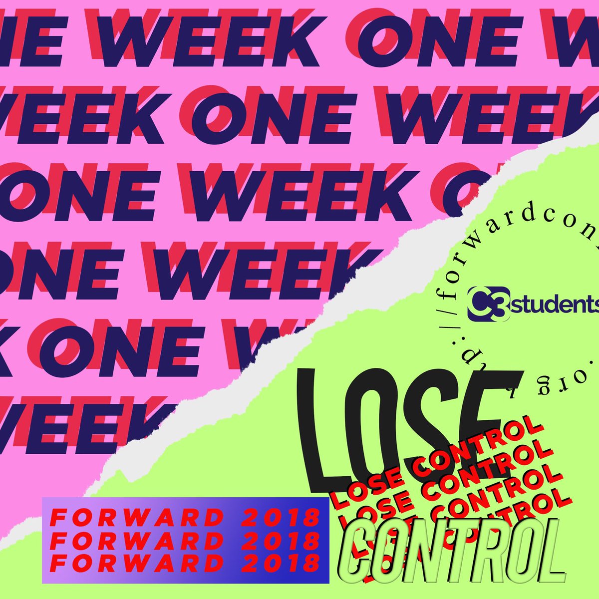 c3stdnts's tweet photo. One week until we leave for #forward2018 https://t.co/YkhH6beB3B