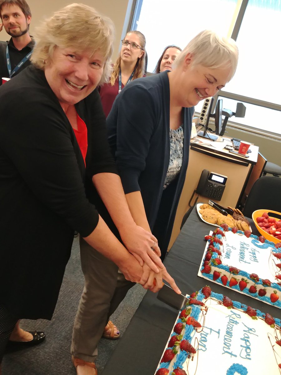 coopsheridan's tweet photo. Happy retirement to both Fran and Lorena. Over 60 years of helping Sheridan Coop Students and Employers between them. #HappyRetirement #CoopMatters #SheridanCollege https://t.co/qQ3b8OVDYz