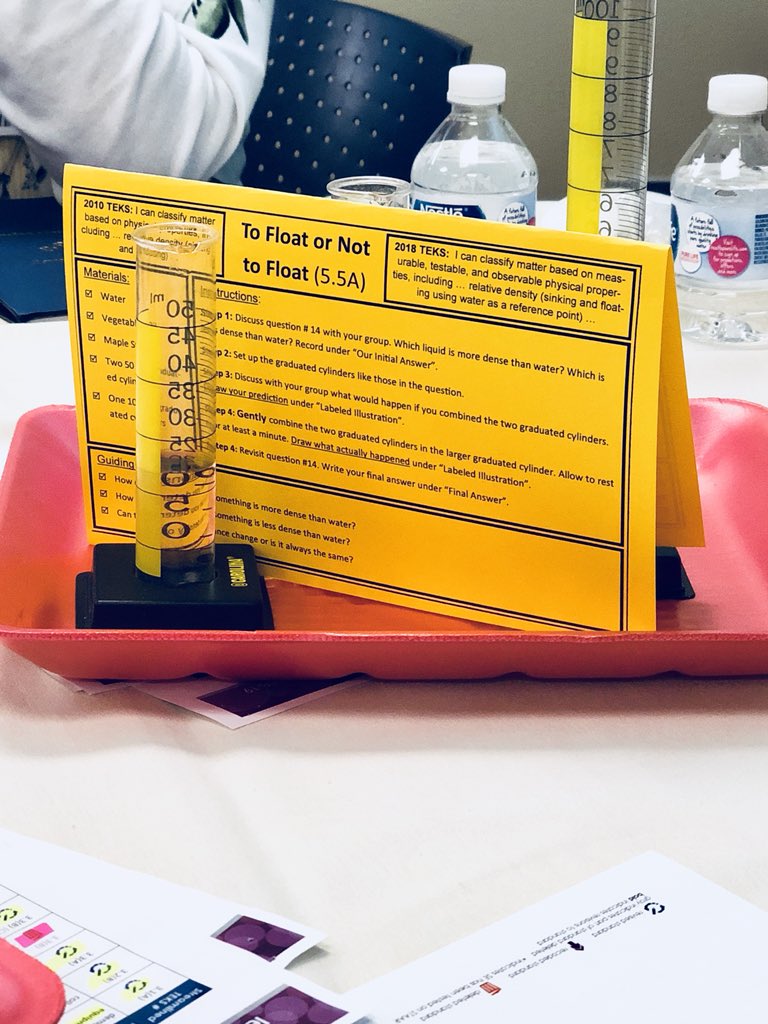 ealy_daeducator's tweet photo. So as a math mind..it’s so much fun to dabble in Science! As usual we make extensions to the lesson and made a Lava Lamp! #StreamlineScienceTEKS #HISDLeaders #HISDLEADERSHIP #HISDStrongChildrenFirst https://t.co/Z3KPVLVUlN