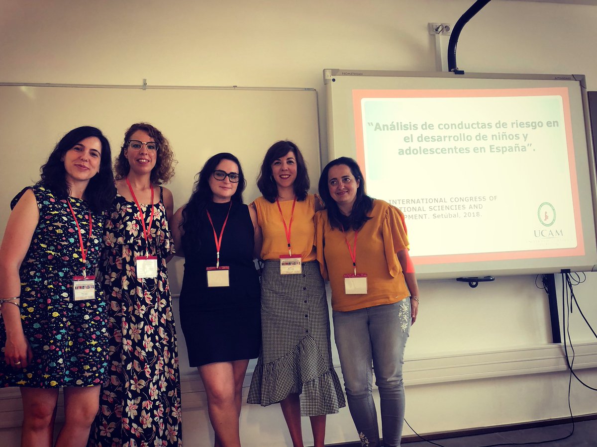 psyhpec's tweet photo. Una representación de nuestro grupo de investigación llevando a cabo un simposio en el 6th International Congress of Educational Sciences and Development que tiene lugar estos días en Setúbal (Portugal) https://t.co/ZL6J2HqlkZ