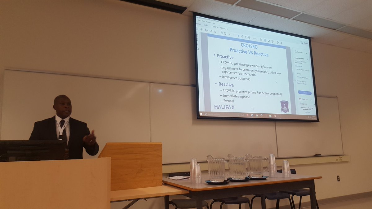 DrChrisGiac's tweet photo. Great job @Insp_D_Simmonds presenting on @HfxRegPolice community policing model at #criticalperspectives2018 https://t.co/xNcIKhCu0f