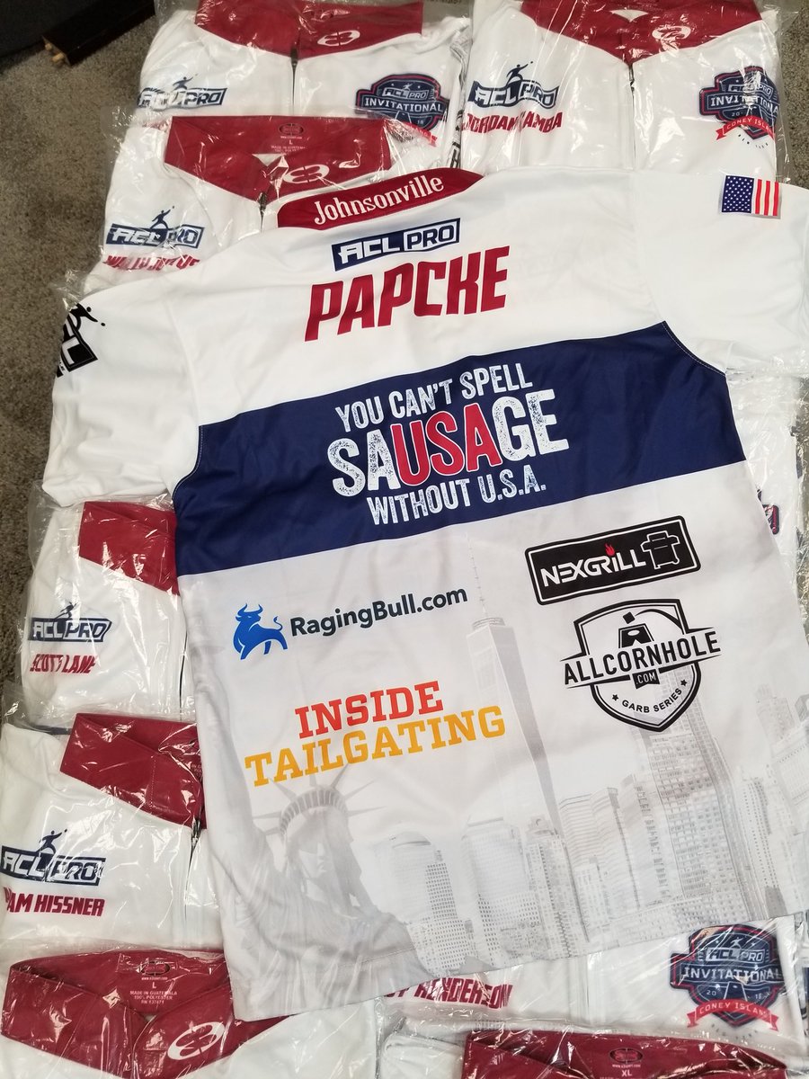 iplaycornhole's tweet photo. 👀👀 Jerseys for the ACL Pro Invitational are 🔥🔥🔥🔥🔥🔥🔥@Johnsonville https://t.co/I5qEpjQbgs
